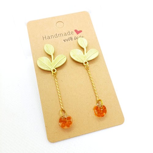 Boucles d'oreilles en résine