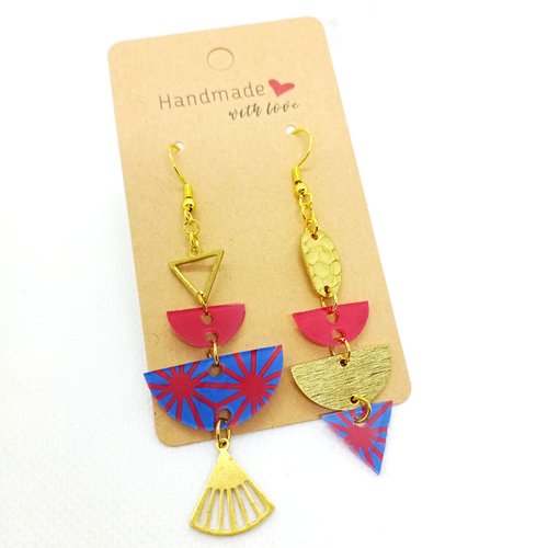 Boucles d'oreilles asymétriques