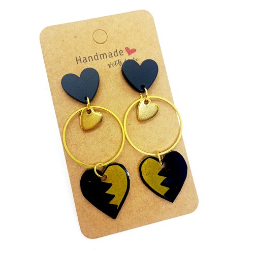 Boucles d'oreilles cœurs