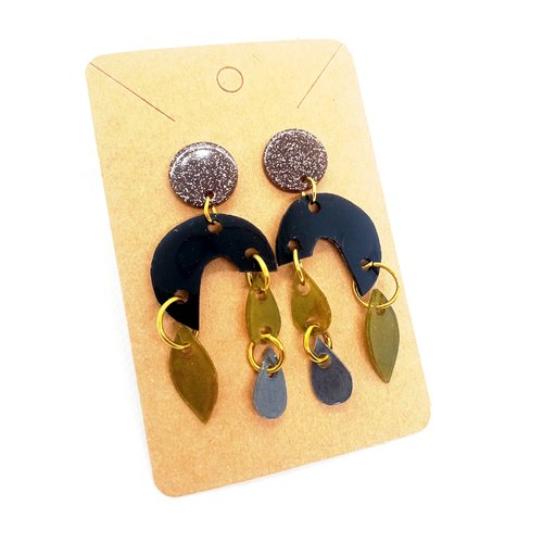 Boucles d'oreilles pendantes fait main
