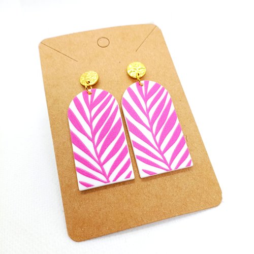 Boucles d'oreilles pendantes fantaisie fleurs