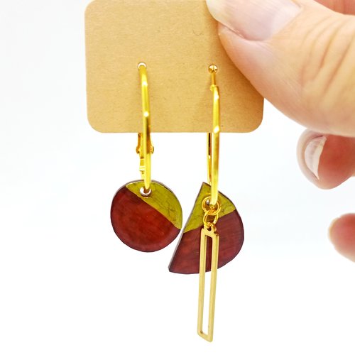Boucles d'oreilles créoles fait main