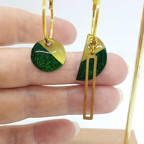 Boucles d'oreilles créoles fait main