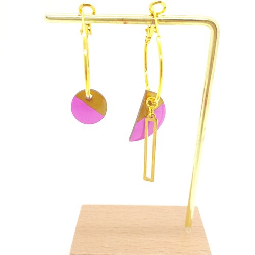 Boucles d'oreilles créoles fait main