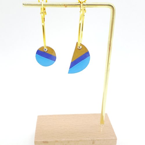 Boucles d'oreilles créoles fait main