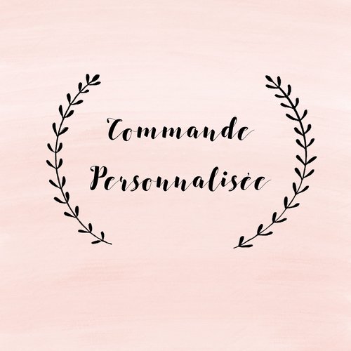 Commande mariage personnalisé