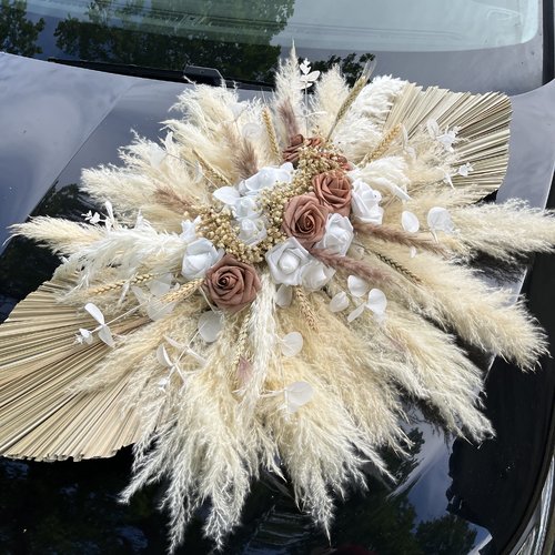 Composition décoration voiture mariage modele erine