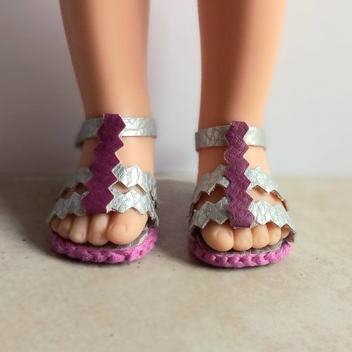 Chaussures poupée 32-33 cm paola reina faites main