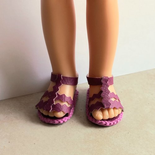 Chaussures poupée 32-33 cm paola reina faites main