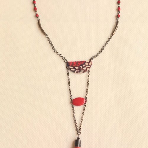 Collier mi-long réglable, style bohême