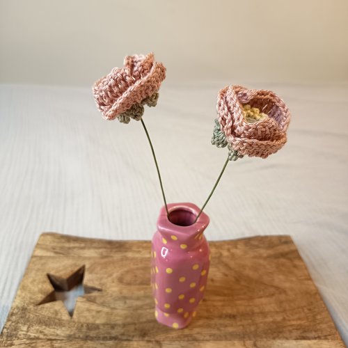 Bouquet de pavots au crochet