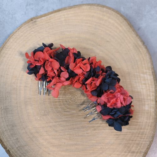 Double pince peigne chignon flamenco espagne rock vintage mariée mariage shooting photo