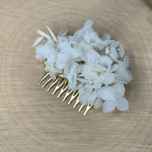Pince peigne chignon coiffure mariage mariée témoin baptême bohème chic nature champêtre