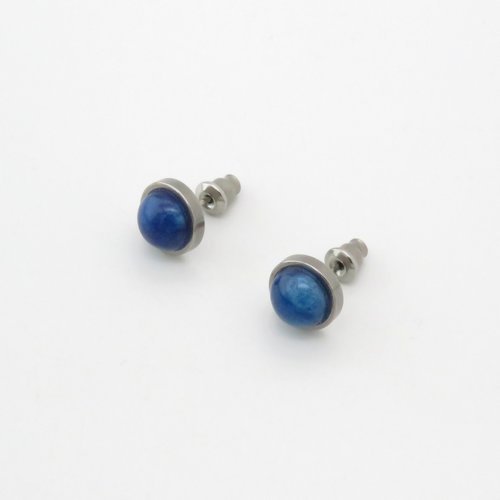 Boucles d’oreilles bleu