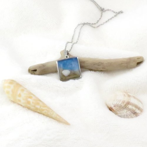 Collier le coquillage invisible – inspiration bord de plage