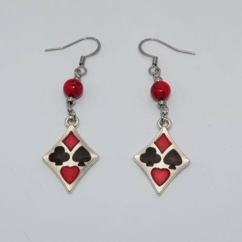 Boucles d'oreilles "une partie de jeu"