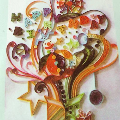 Fiche Pas A Pas Pour Quilling Paperole Modele Cadeau Anniversaire Un Grand Marche