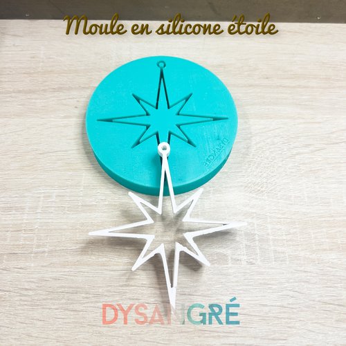 Moules en silicone etoile de noël 6cm