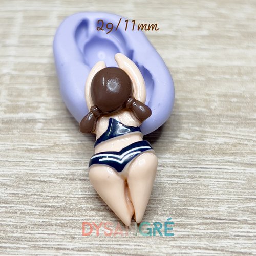 Moule en silicone nageuse 29/11 mm