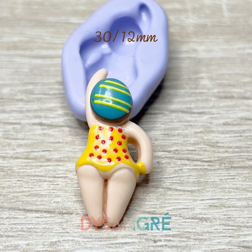 Moule en silicone nageuse 30/12 mm