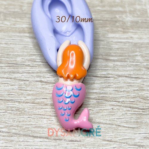 Moule en silicone sirène 30/10 mm