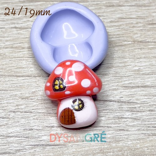 Moule en silicone champignon maison 24/20mm