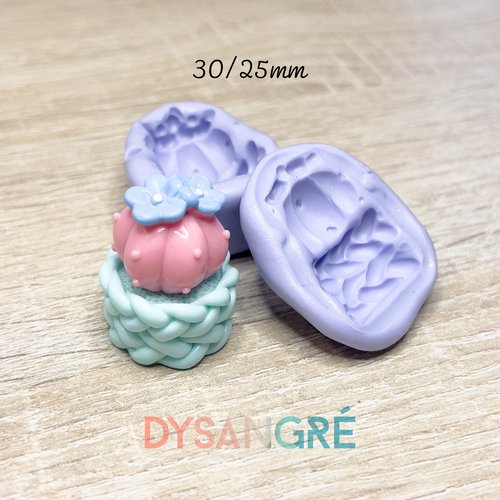 Moule en silicone cactus 3d 30/25mm