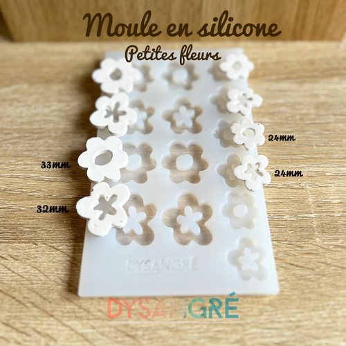 Moule en silicone fleurs pampilles