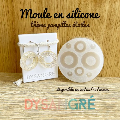 Moule en silicone pampille ronde
