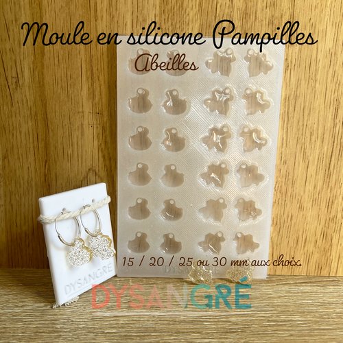Moule en silicone plaque de pampilles abeilles