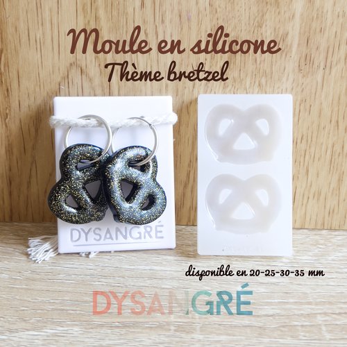 Moule en silicone pampille bretzel