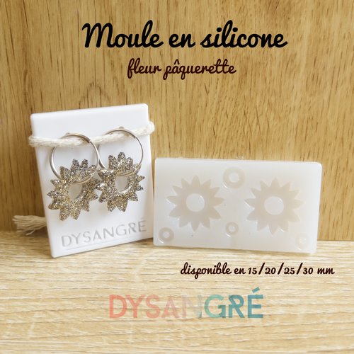 Moule en silicone pampilles fleurs pâquerettes