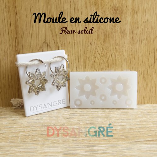 Moule en silicone pampilles fleurs soleil
