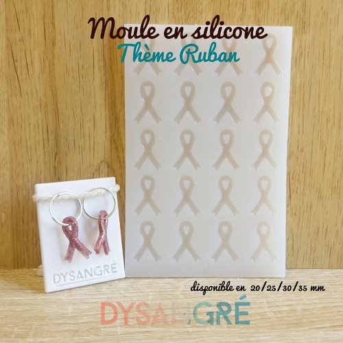 Moule en silicone plaque de pampilles ruban