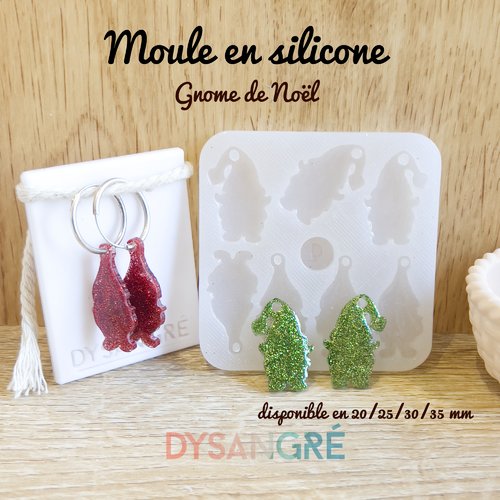 Moule en silicone duo pampilles gnomes