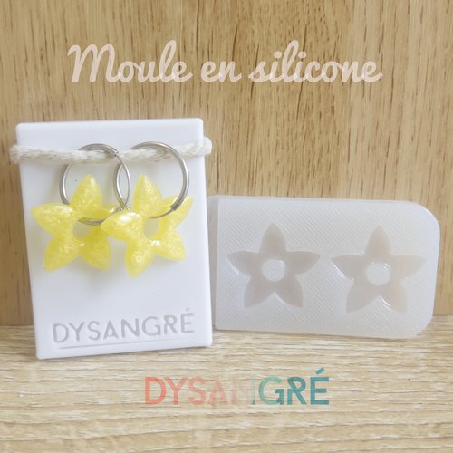 Moule en silicone pampilles fleurs vanille