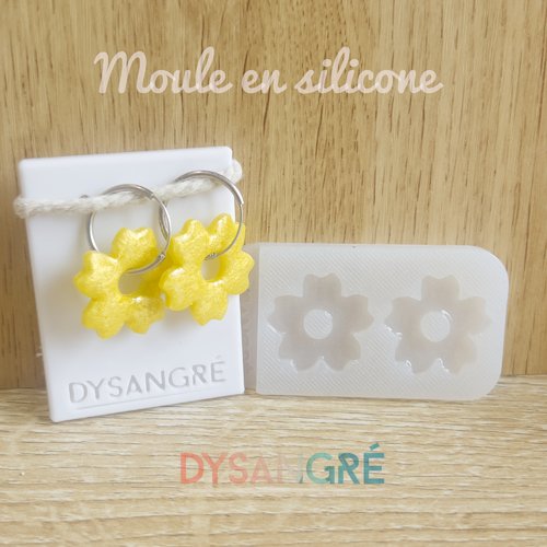 Moule en silicone pampilles fleurs monoï