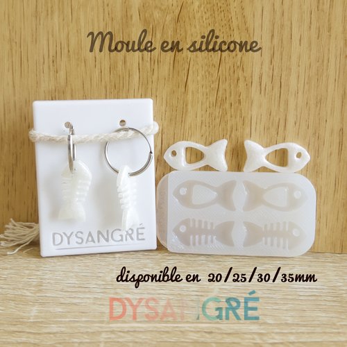Moule en silicone pampilles poissons