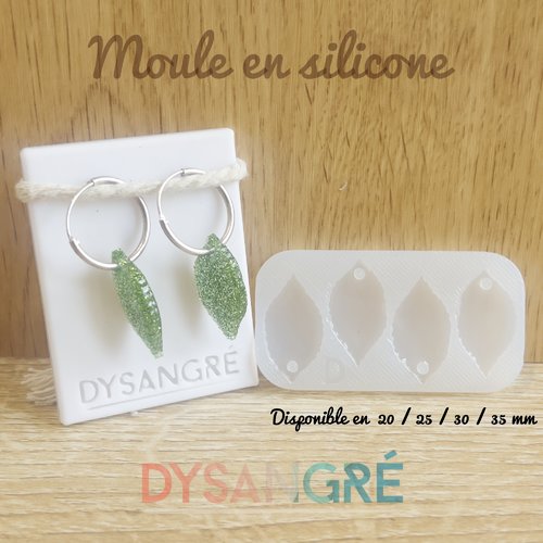Moule en silicone pampilles feuille noisettier