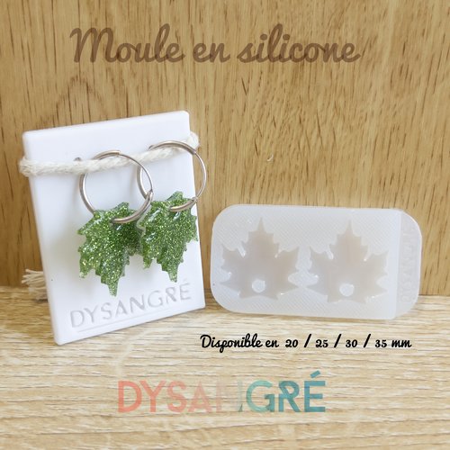 Moule en silicone pampilles feuille d'érable