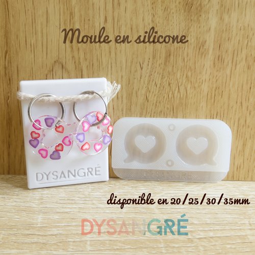 Moule en silicone pampilles question de coeur.