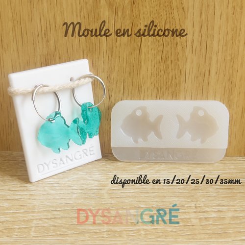 Moule en silicone pampilles poisson rouge.