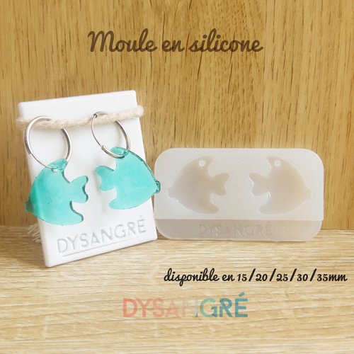 Moule en silicone pampilles poisson dory.