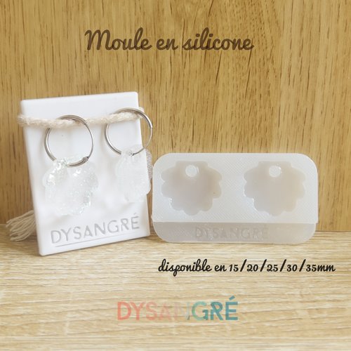 Moule en silicone pampilles coquillage.
