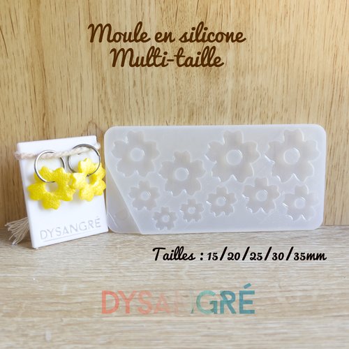 Moule en silicone muli-taille pampilles fleurs cerisier
