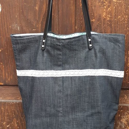Sac en jean "bohème"