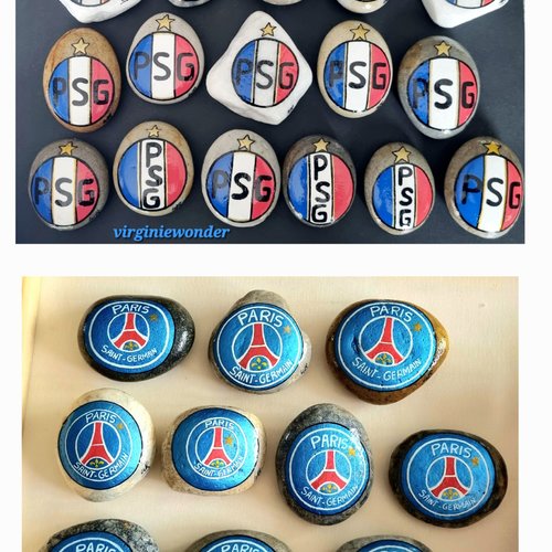 Les galets et aimants psg