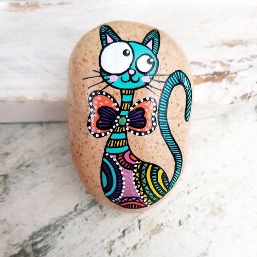 Galet Chat Un Grand Marche