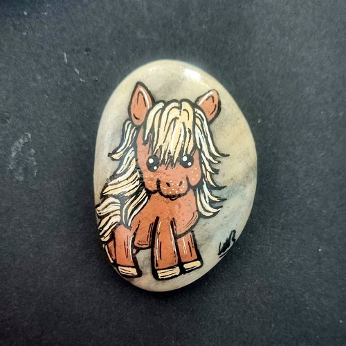 Les galets petits chevaux rigolos  de wonder