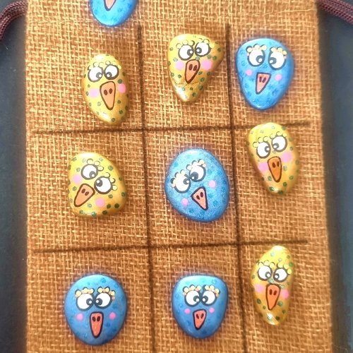 Les galets jeux de morpions de wonder